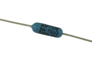 OHMITE 43F750E Through Hole Resistor, 750 ohm, Ohmicone 40 Series, 3 W, ± 1%, Axial Leaded, 200 V