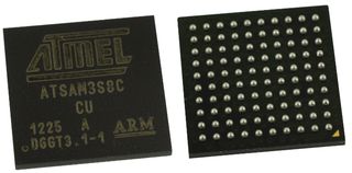 MICROCHIP ATSAM3S8CA-CU ARM MCU, SAM3S Series, SAM 32 Family SAM 3S Series Microcontrollers, ARM Cortex-M3, 32 bit, 64 MHz