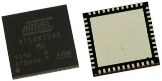 MICROCHIP ATSAM3S4AA-MU ARM MCU, SAM3S Series, SAM 32 Family SAM 3S Series Microcontrollers, ARM Cortex-M3, 32 bit, 64 MHz