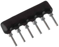 VISHAY CSC06A0310K0GPA Fixed Network Resistor, Bussed, 10 kohm, Isolated, 3 Resistors, SIP, PC Pin, ± 2%