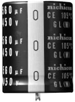 NICHICON LGL2W471MELB45 Electrolytic Capacitor, Snap-in, 470 µF, 450 V, ± 20%, Snap-In, 500 hours @ 85°C