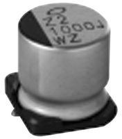 NICHICON UWZ1A221MCL1GS SMD Aluminum Electrolytic Capacitor, Radial Can - SMD, 220 µF, 10 V, 2000 hours @ 85°C, Polar