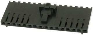 MOLEX 50-57-9418 Connector Housing, Black, SL 70066 Series, Receptacle, 18 Positions, 2.54 mm