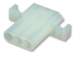 MOLEX 03-09-1031 Connector Housing, Mounting Ears, Standard .093" 1396 Series, Receptacle, 3 Positions, 5.03 mm