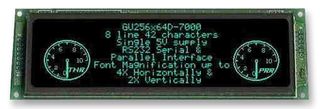 NORITAKE ITRON GU256X64D-7000 VFD Display, Dot Matrix, 256 x 64, 28.65mm x 115.05mm, Parallel / RS-232, , 4.75 V to 5.25 V