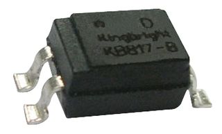 KINGBRIGHT KB817-B Optocoupler, Transistor Output, 1 Channel, Surface Mount DIP, 4 Pins, 50 mA, 5 kV, 50 %