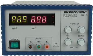 B&K PRECISION 1621A Bench Power Supply, Single, Adjustable, 1 Output, 0 V, 18 V, 0 A, 5 A