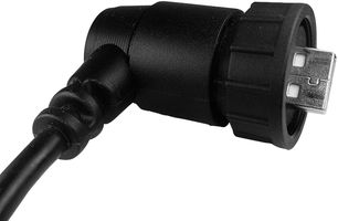 AMPHENOL LTW UA-20AFMM-LR7A01 USB Sealed Connector, USB Type A, USB 2.0, Receptacle, Cable Mount, IP67