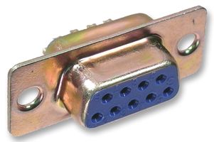 TE CONNECTIVITY - AMP 443975-1 D Sub Connector, Standard, Receptacle, AMPLIMITE 109 Series, 9 Contacts, DE, Solder
