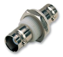 BOMAR INTERCONNECT 335A544 RF / Coaxial Adapter, BNC, Jack, BNC, Jack, Straight Bulkhead Adapter, 50 ohm
