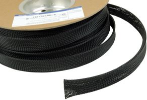 ABB - THOMAS & BETTS S750PC-0 Sleeving, Ty-Rap® Expandable, Braided, PET (Polyethylene Terephthalate), Black, 19.5 mm, 30.5 m