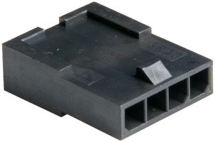 MOLEX 43640-0401 Connector Housing, Single Row, Micro-Fit 3.0 43640 Series, Plug, 4 Positions, 3 mm