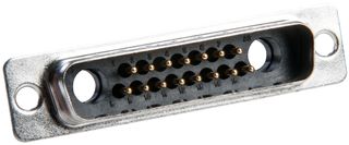 AMPHENOL COMMUNICATIONS SOLUTIONS L717TWB17W2P Combination Layout D Sub Connector, TW Hybrid, TW Hybrid D Sub series, DB-17W2, Plug, 17 Contacts