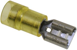 HOFFMAN PRODUCTS FNDDF1210T-250A Quick Disconnect Terminal, FNDDF Series, Female Quick Disconnect, 6.35mm x 0.81mm, 0.25" x 0.032"