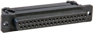AMPHENOL COMMUNICATIONS SOLUTIONS L17DCFRB37S D Sub Connector, DB37, Standard, Receptacle, 17D Series, 37 Contacts, DC, IDC / IDT