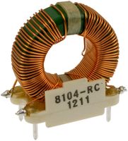BOURNS JW MILLER 8104-RC Inductor, Common Mode, 10 mH, 2.4 A, 8100 Series