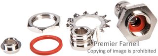 AMPHENOL RF 031-206 RF / Coaxial Connector, BNC Coaxial, Straight Bulkhead Jack, Solder, 50 ohm