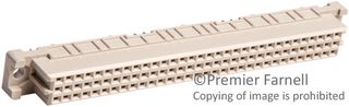 HARTING 09032966824 DIN 41612 Connector, Type C Series, 96 Contacts, Receptacle, 2.54 mm, 3 Row, a + b + c