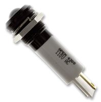 APEM Q12P1BXXW12E LED Panel Mount Indicator, Prominent Bezel, White, 12 VDC, 12 mm, 20 mA, 350 mcd, IP67