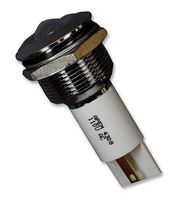 APEM Q19P1CXXW110E LED Panel Mount Indicator, White, 110 VAC, 19 mm, 6 mA, 350 mcd, IP67