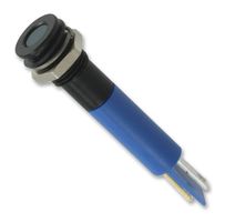 APEM Q8F1BXXB12E LED Panel Mount Indicator, Flush Bezel, Blue, 8 mm, 20 mA, 4 mcd
