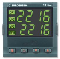 EUROTHERM CONTROLS 2216E/CC/VH/LH/TC/FH/2YM/ENG PID Controller, 2200e Series, 1/16 DIN, 100 to 230 Vac