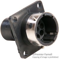 ITT CANNON 192926-0450 Circular Connector, Standard Circular Connector, Trident Ringlock Series, Panel Mount Receptacle