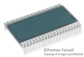 LUMEX LCD-H3X1C50TR/A Alphanumeric LCD, InfoVue, 4 x 1, Black 7 Segment on Grey, 5V, Reflective