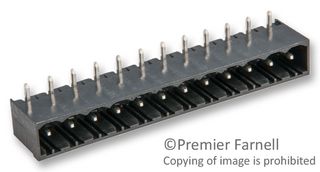 WIELAND ELECTRIC 25.332.4253.1 Terminal Block, Header, 5 mm, 12 Positions, 15 A, 300 V, Through Hole Right Angle