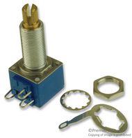 BOURNS 82Z1D-Z33-BA0/754L Rotary Potentiometer, Conductive Plastic, 500 kohm, 1 Turns, Log (Audio), 250 mW, ± 10%, 82 Series