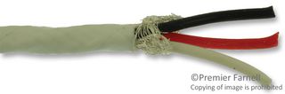BELDEN 83337E 009100 Multiconductor Cable, MIL-W-16878/4, Shielded, 3 Conductor, 16 AWG, 100 ft, 30.48 m