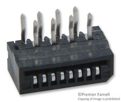 AMPHENOL COMMUNICATIONS SOLUTIONS HLW8R-2C7LF FFC / FPC Board Connector, 1 mm, 8 Contacts, Receptacle, FCI HLW-R Series, Through Hole, Top