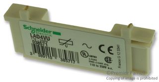 SCHNEIDER ELECTRIC LAD4VU Contactor, Coil Suppressor Module, TeSys D Series