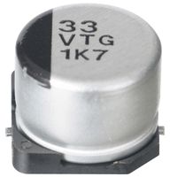 PANASONIC EEVTG1C471Q SMD Aluminum Electrolytic Capacitor, Radial Can - SMD, 470 µF, 16 V, 0.12 ohm, 2000 hours @ 125°C