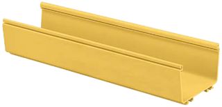 PANDUIT FR6X4YL6 Raceway Duct, Channel Base, 4.44 " (H) x 6.58 " (W) x 6.56 ft (L), Yellow, FiberRunner Series