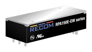 RECOM POWER RPA150E-4812SEW/P Isolated Through Hole DC/DC Converter, ITE, Eighth Brick, 6:1, 150 W, 1 Output, 12 V