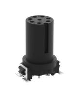 ERNI - TE CONNECTIVITY 454952-E Sensor Connector, M12, Female, 8 Positions, Solder Socket, Straight Surface Mount