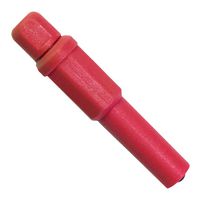 MUELLER ELECTRIC BU-32603-2 Banana Test Connector, 4mm, Plug, Cable Mount, 20 A, 1.5 kV, Nickel Plated Contacts, Red