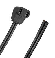 QUALTEK ELECTRONICS 07190-80 Power Cord, Fans, 125 VAC, Right Angle Receptacle, 10 A, 2.032 m
