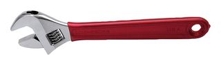 KLEIN TOOLS D507-10 Wrench, Adjustable, Precision-Machined Jaws, Chrome Finish, 33mm Jaw Opening, 264mm Length