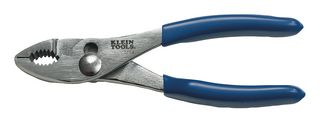 KLEIN TOOLS D511-6 Combination Pliers, Slip Joint, Shear Cutter, Nickel-Chrome Plated, Serrated Jaw, 6.5"