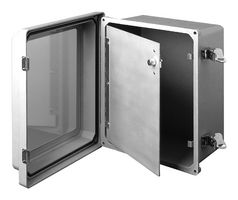 HAMMOND PJSP1816 Enclosure Accessory, Hinged, Swing Panel, Aluminum, Hammond PJ Series Raised Lid Enclosures, 448 mm