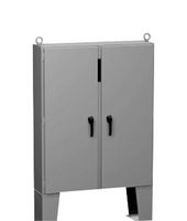 HAMMOND 2UDCP727312FFTC Metal Enclosure, 2 Door, Floormount, Disconnect, Steel, 1.83 m, 1.85 m, 308 mm, IP54