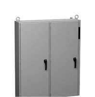 HAMMOND 2UD606212FTC Metal Enclosure, 2 Door, Wallmount, Disconnect, Steel, 1.53 m, 1.58 m, 308 mm, IP54