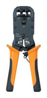 TEMPO COMMUNICATIONS PA1540 Crimp Tool, Hand, AMP RJ11, RJ12, RJ22 & RJ45 Modular Connectors & 28-24AWG Contacts