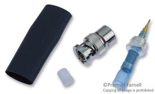 RAYCHEM - TE CONNECTIVITY RBD-50-M-00 RF / Coaxial Connector, BNC Coaxial, Straight Plug, Solder, 50 ohm