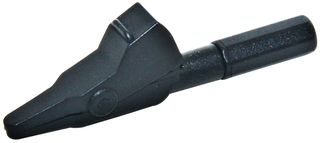 MUELLER ELECTRIC BU-652-0 Alligator Clip, 7 mm, 20 A, Black