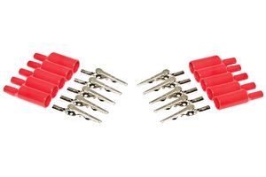 MUELLER ELECTRIC BU-P2240-2 Alligator Clip, 10 A, Red