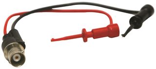 MUELLER ELECTRIC BU-5214-A-4-0 Test Lead, BNC Jack to Hook Clips x 2, 300 Vrms, 5 A, 101.6 mm