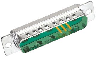 HARTING 09693117133 D Sub Connector Housing, 13 Positions, Combo Layout D Sub, DB, D Sub-M Series, Plug, Metal Body